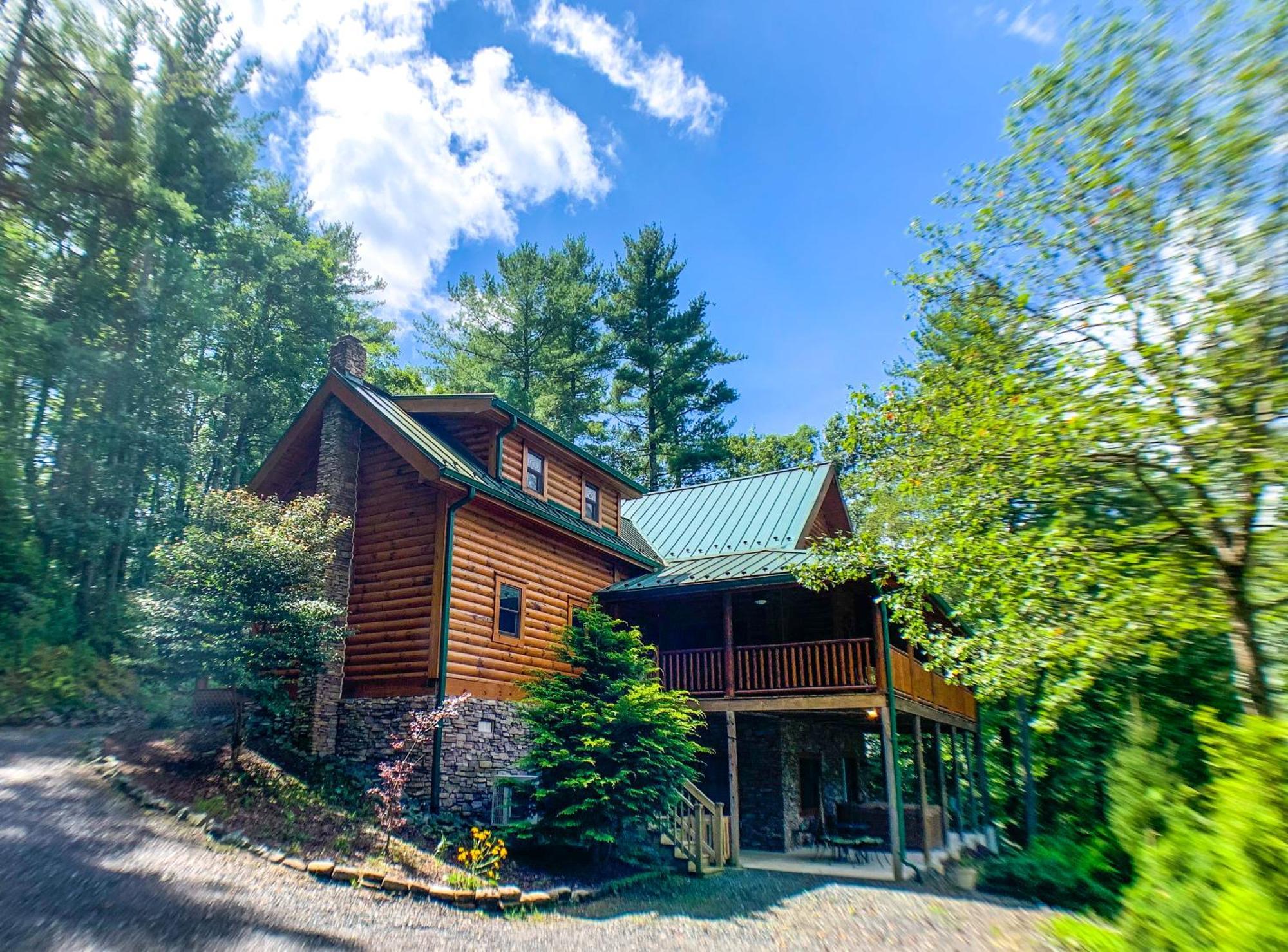 Pine Log Lodge Jefferson Exterior foto